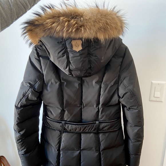 (Sold) Mackage Kay Down Coat With Fur Hood - Picture 4 of 6